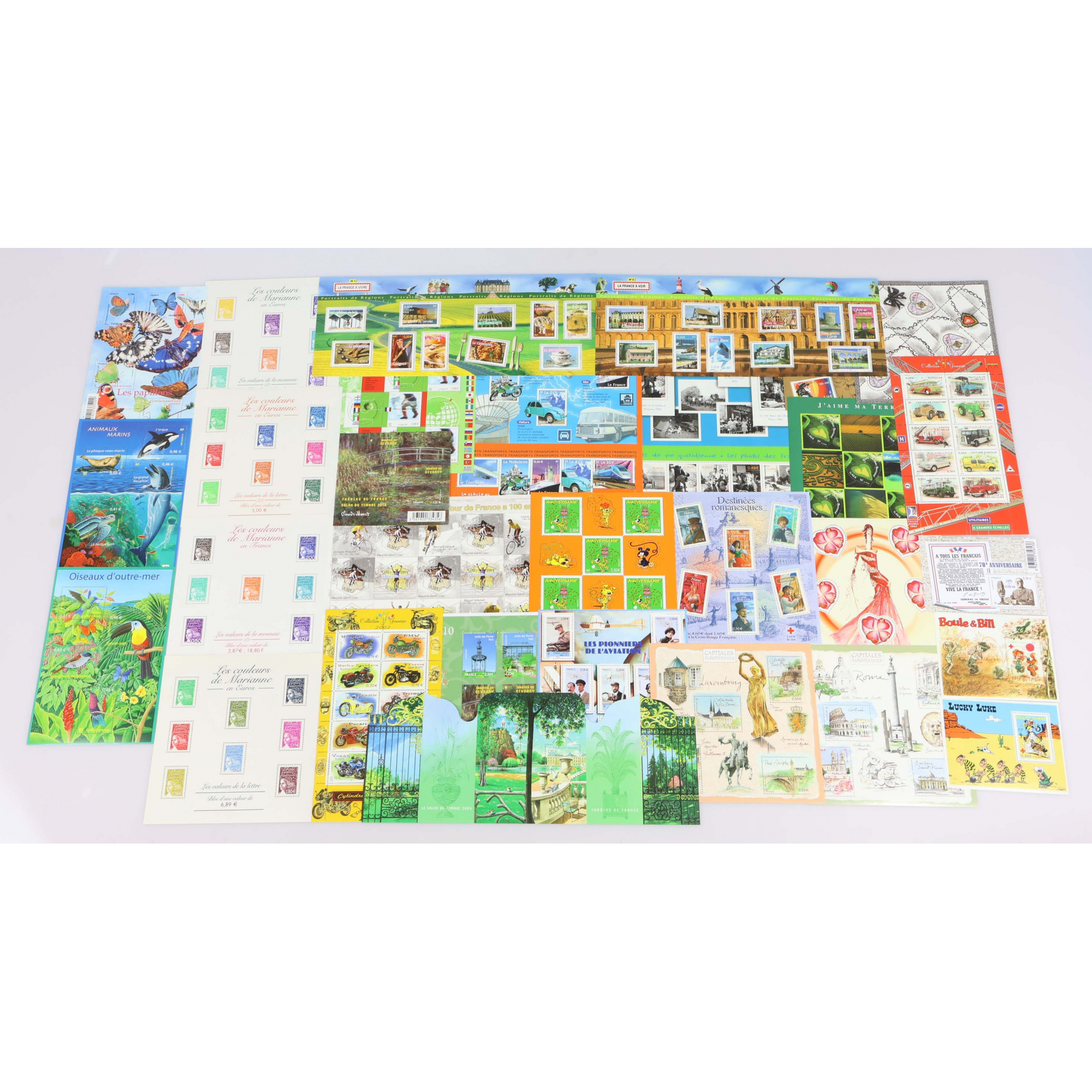 LOT DE BLOCS DE FRANCE TIMBRES NEUFS FACIALE 100€ POUR COURRIERS / COLLECTION