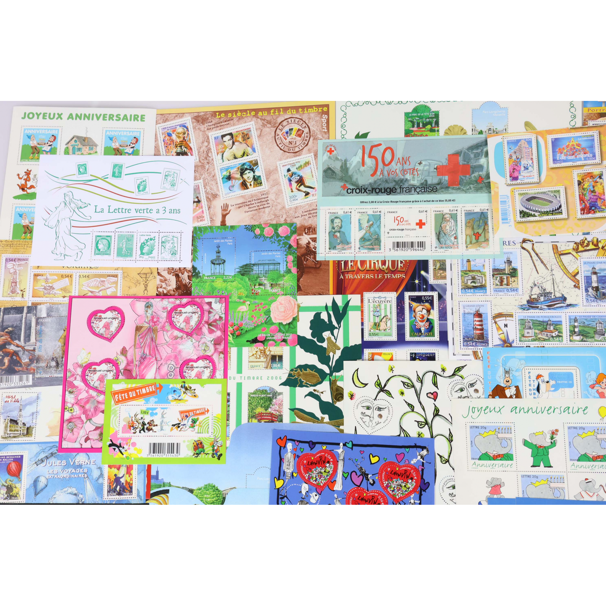 LOT DE BLOCS DE FRANCE TIMBRES NEUFS FACIALE 258€ POUR COURRIERS / COLLECTION