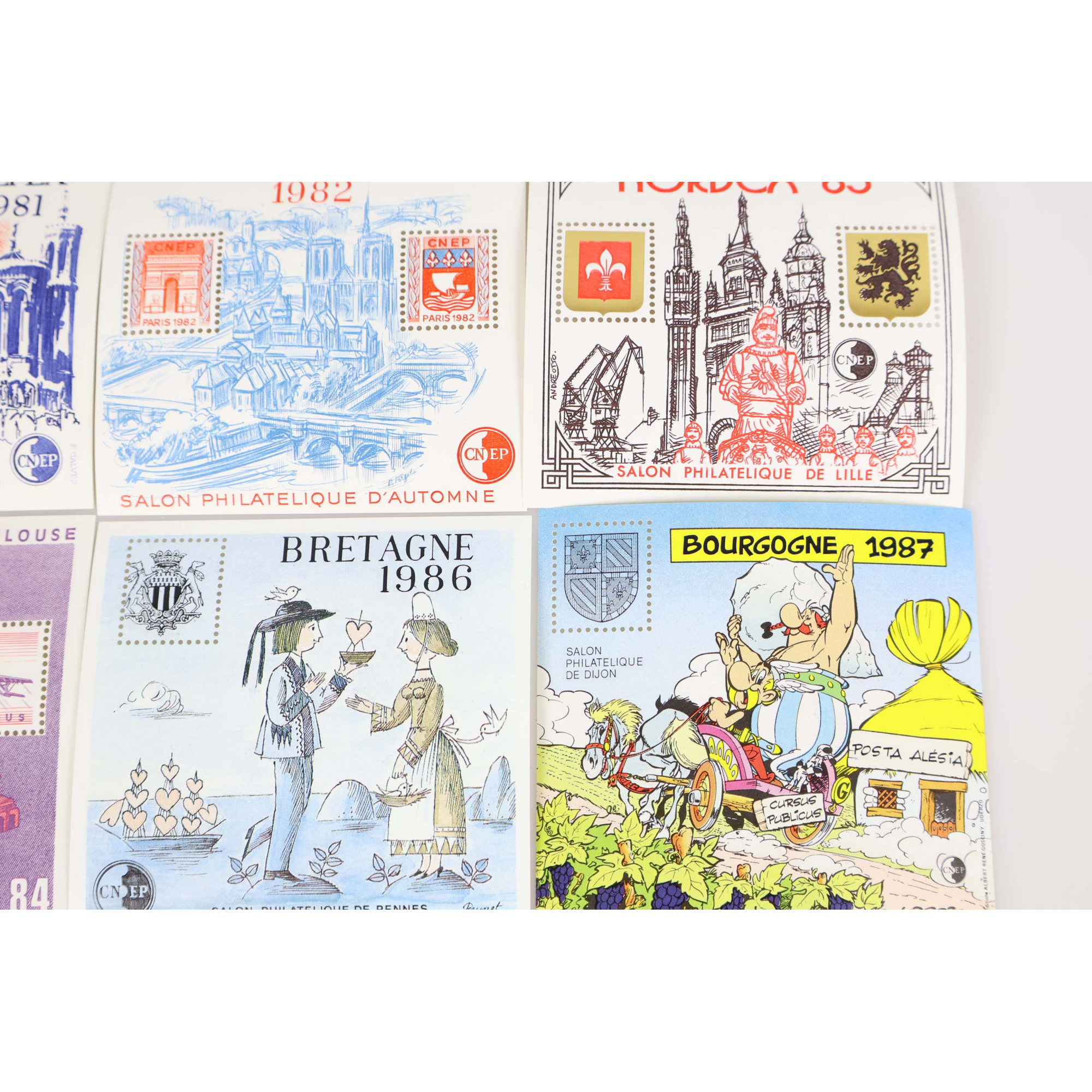 COLLECTION DE 8 BLOCS CNEP FRANCE DE 1981 A 1988 N°2 A 9 COTE 149€
