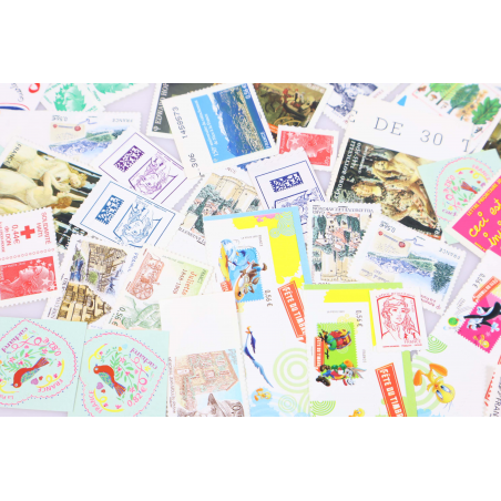 LOT IMPORTANT DE TIMBRES AUTOADHESIFS DE FRANCE, QUELQUES BDF, COTE IMPORTANTE