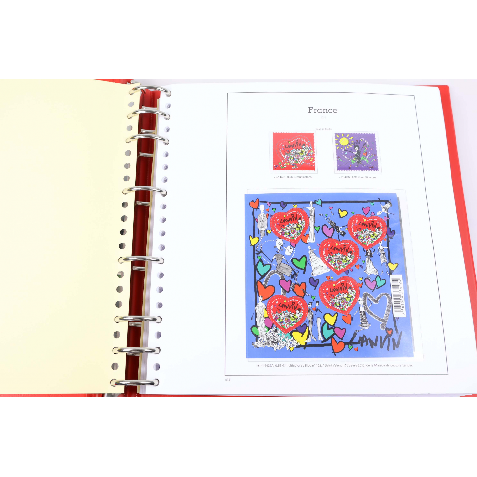 COLLECTION DE FRANCE DE 2010 À 2015 CLASSEUR YT HAUT DE GAMME FACIALE ÉLEVÉE