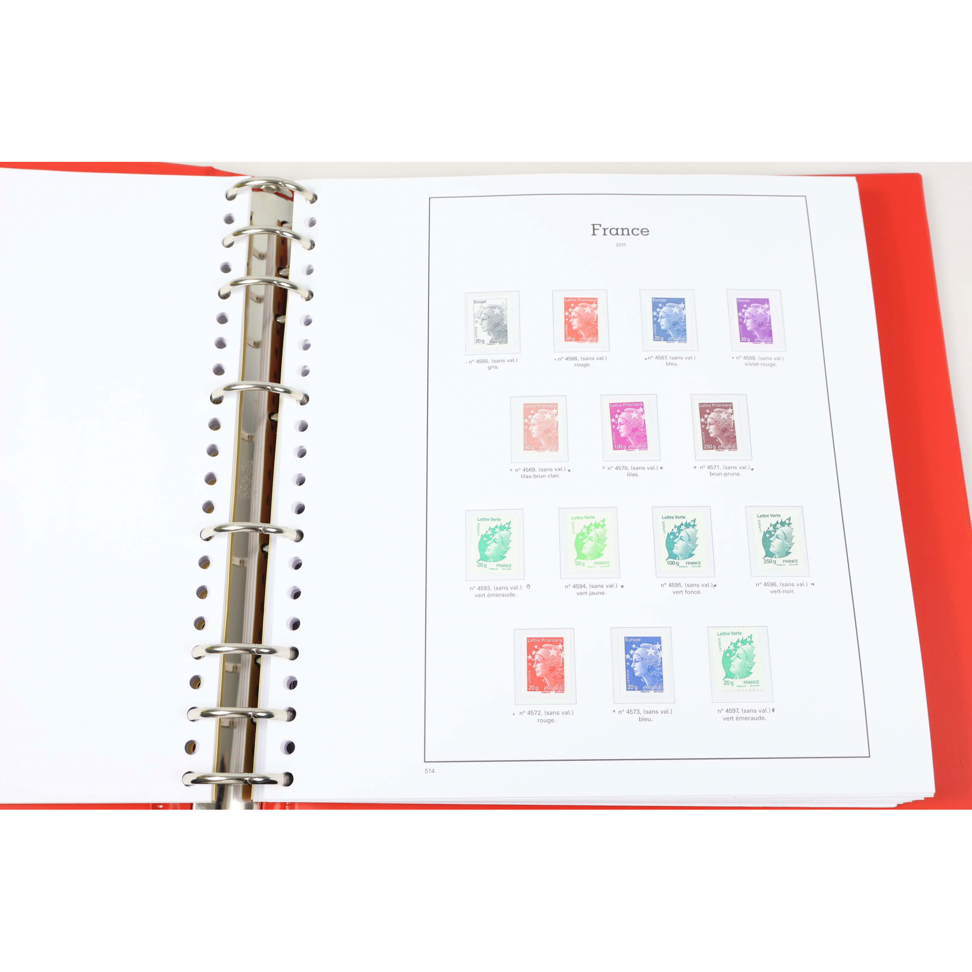 COLLECTION DE FRANCE DE 2010 À 2015 CLASSEUR YT HAUT DE GAMME FACIALE ÉLEVÉE