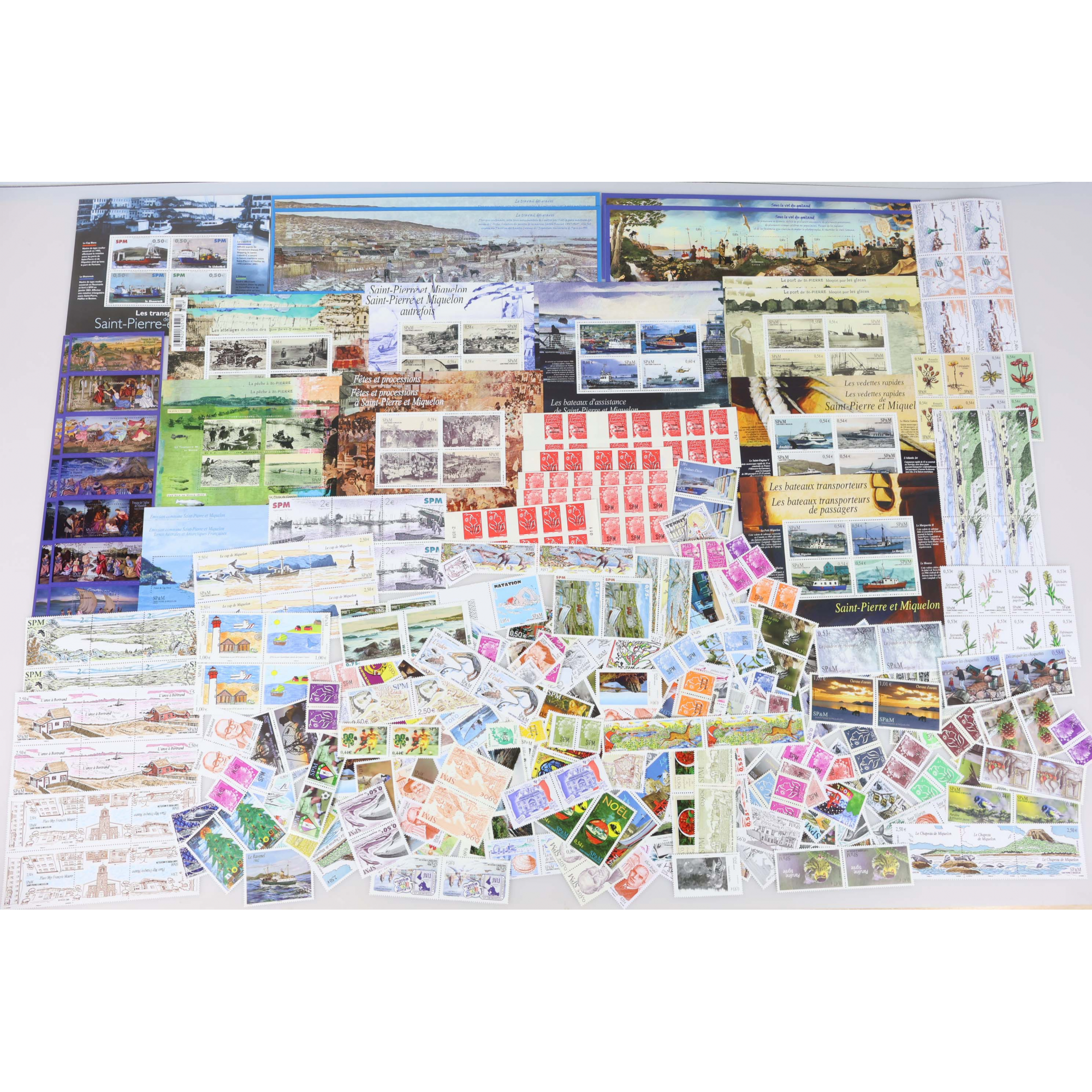 LOT DE SAINT PIERRE ET MIQUELON DE TIMBRES NEUFS DE 2003 A 2014 FACIALE ELEVEE LOT DE SAINT PIERRE ET MIQUELON DE TIMBRES NEUFS DE 2003 A 2014 FACIALE ELEVEE