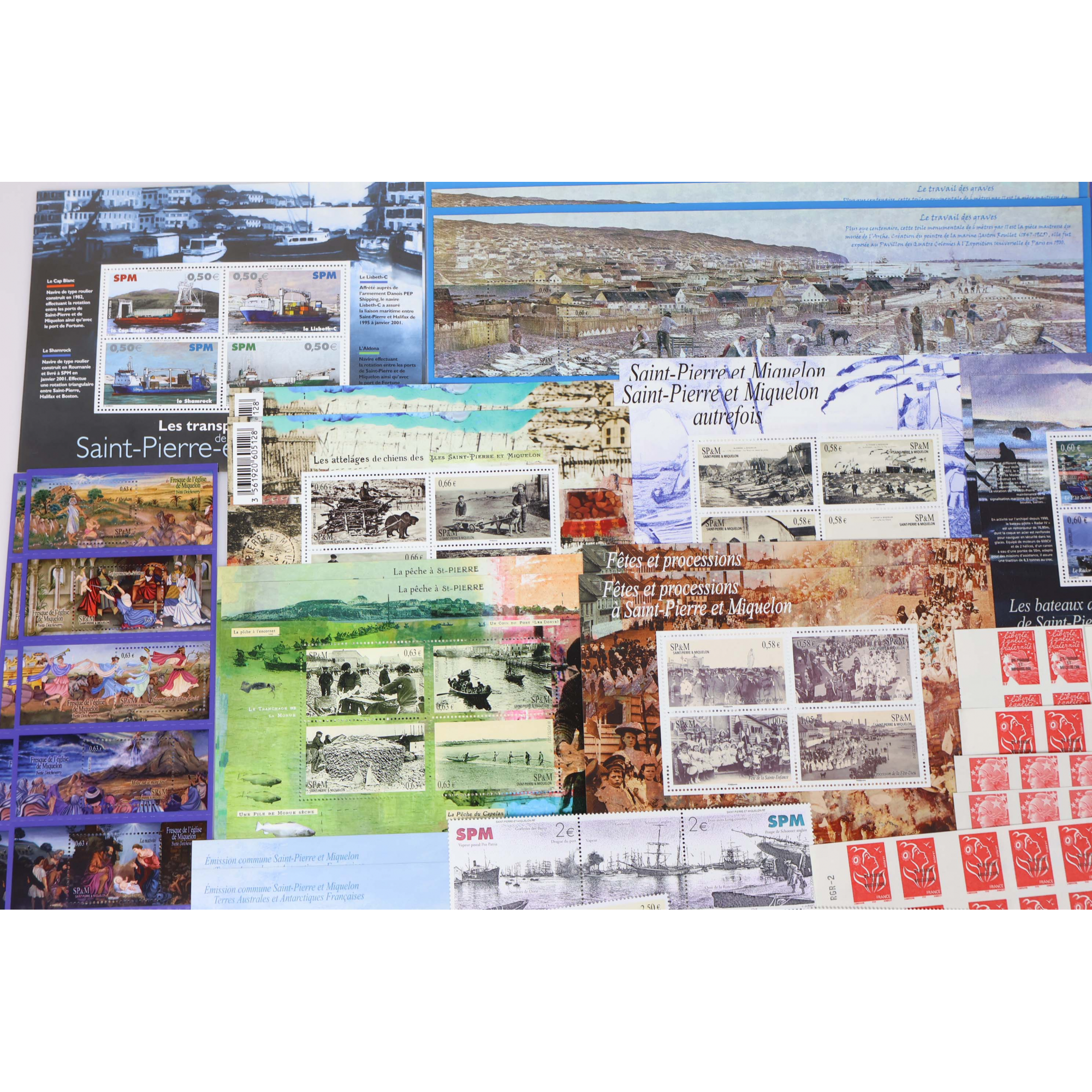 LOT DE SAINT PIERRE ET MIQUELON DE TIMBRES NEUFS DE 2003 A 2014 FACIALE ELEVEE LOT DE SAINT PIERRE ET MIQUELON DE TIMBRES NEUFS DE 2003 A 2014 FACIALE ELEVEE
