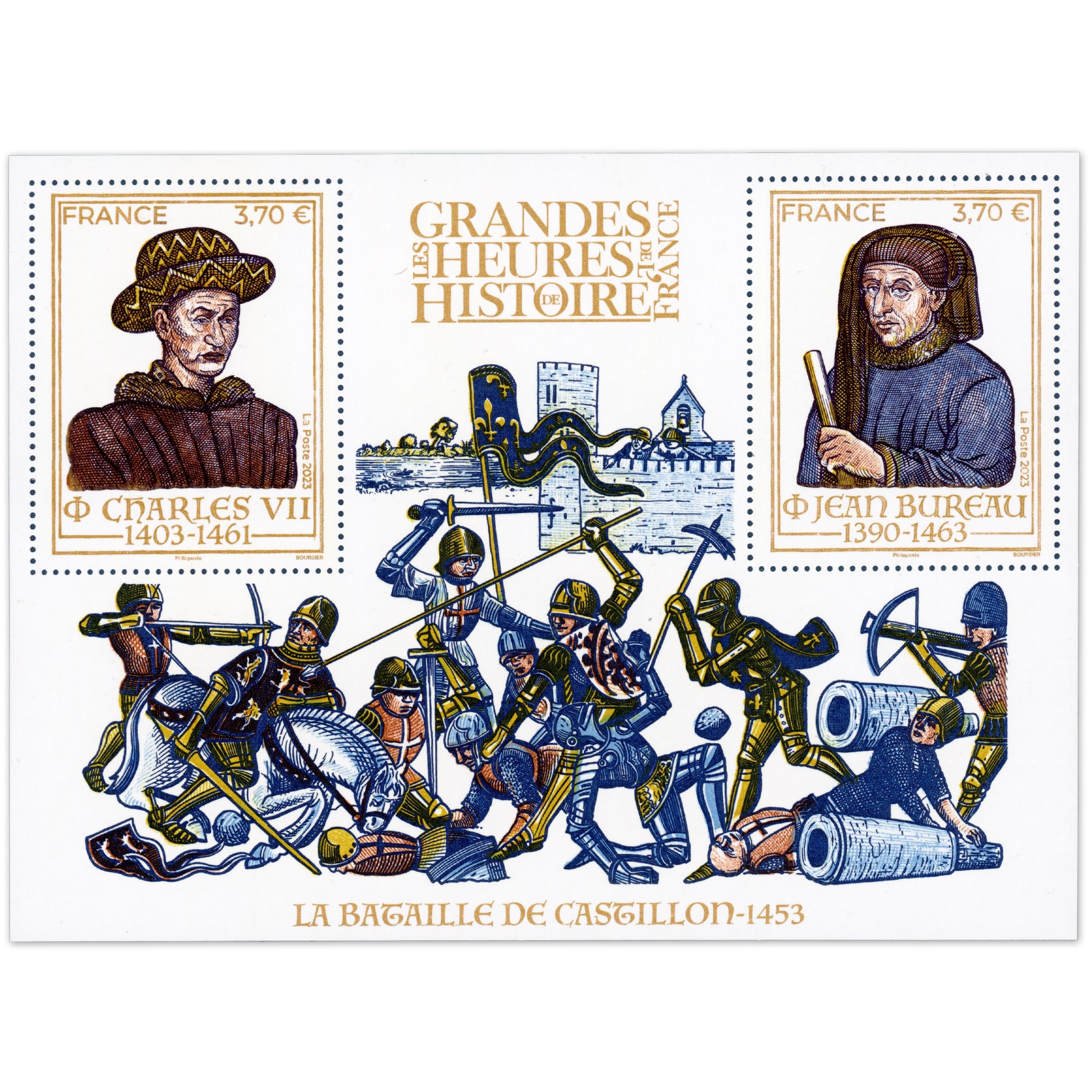 FEUILLET FRANCE N°F5725 GRANDES HEURES HISTOIRE DE FRANCE TIMBRES NEUFS** 2023