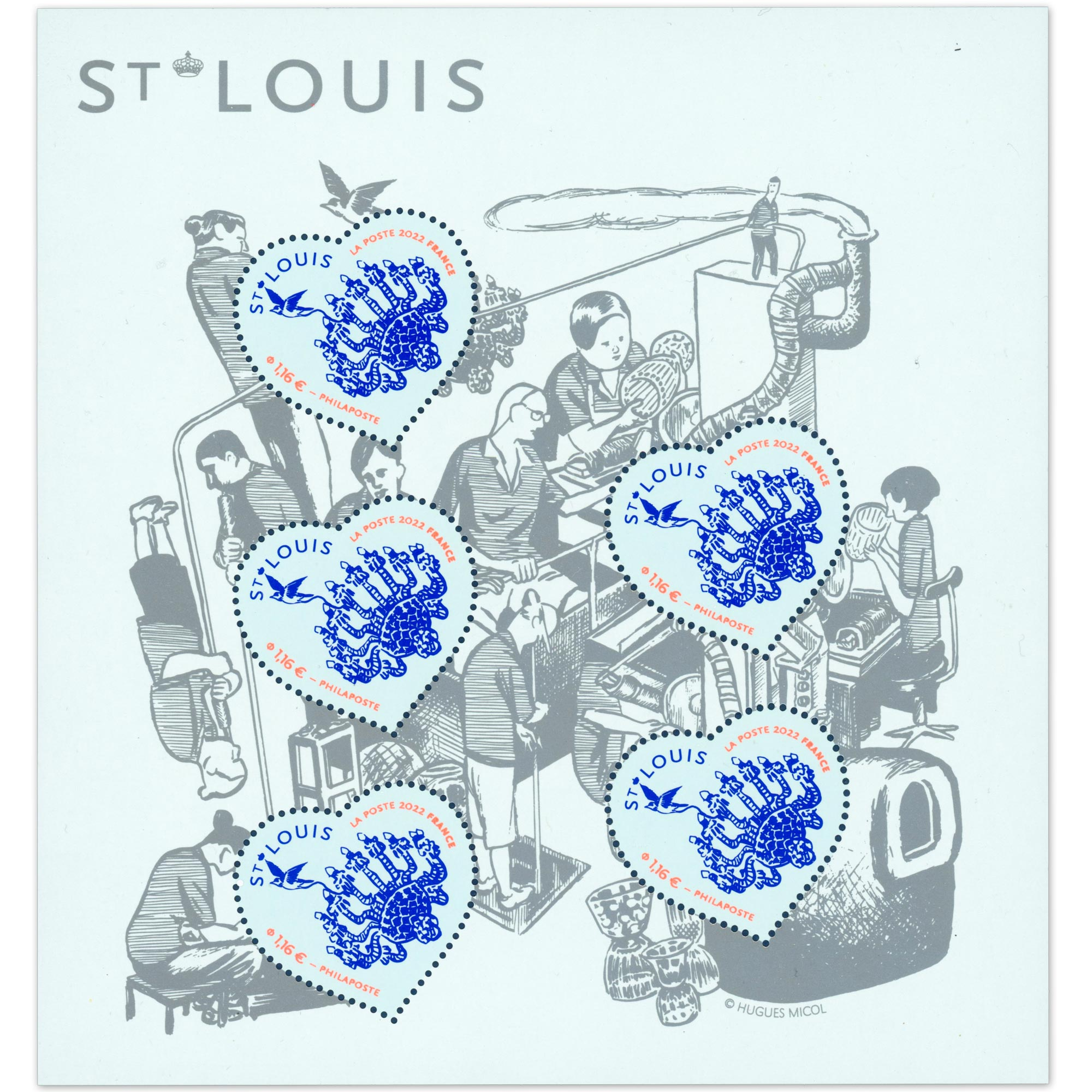 BLOC-FEUILLET FRANCE N°153 SAINT-VALENTIN COEUR DE ST LOUIS TIMBRES NEUFS** 2022