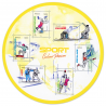 FEUILLET FRANCE N°F5499 ANNÉE 2021 SPORT COULEUR PASSION TIMBRES NEUFS**