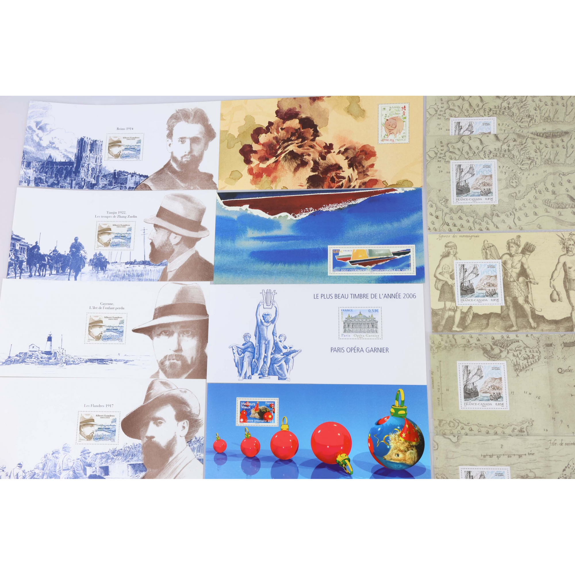 FRANCE COLLECTION BLOCS SOUVENIRS ANNÉES COMPLÈTES 2007 À 2009 TIMBRES NEUFS**