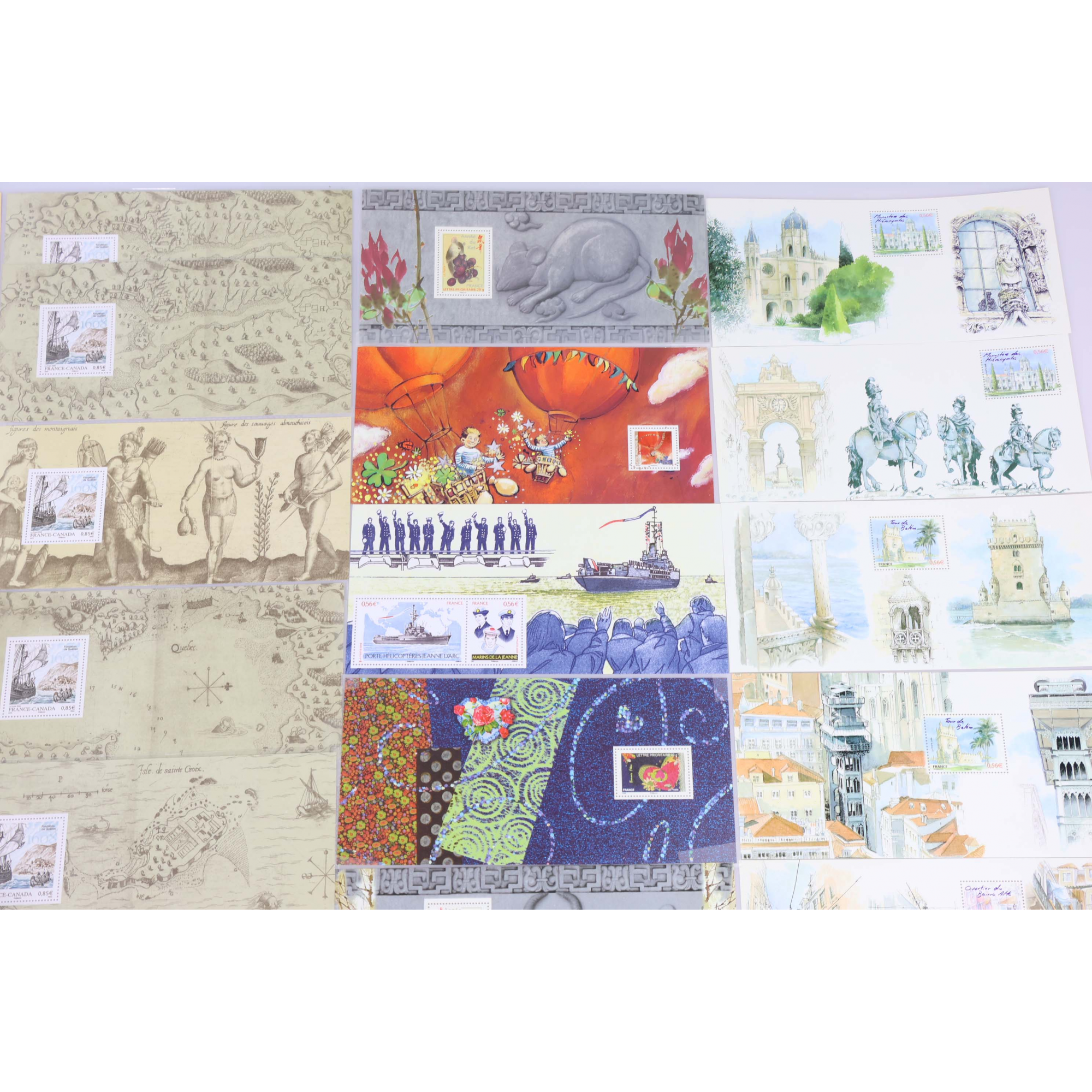 FRANCE COLLECTION BLOCS SOUVENIRS ANNÉES COMPLÈTES 2007 À 2009 TIMBRES NEUFS**