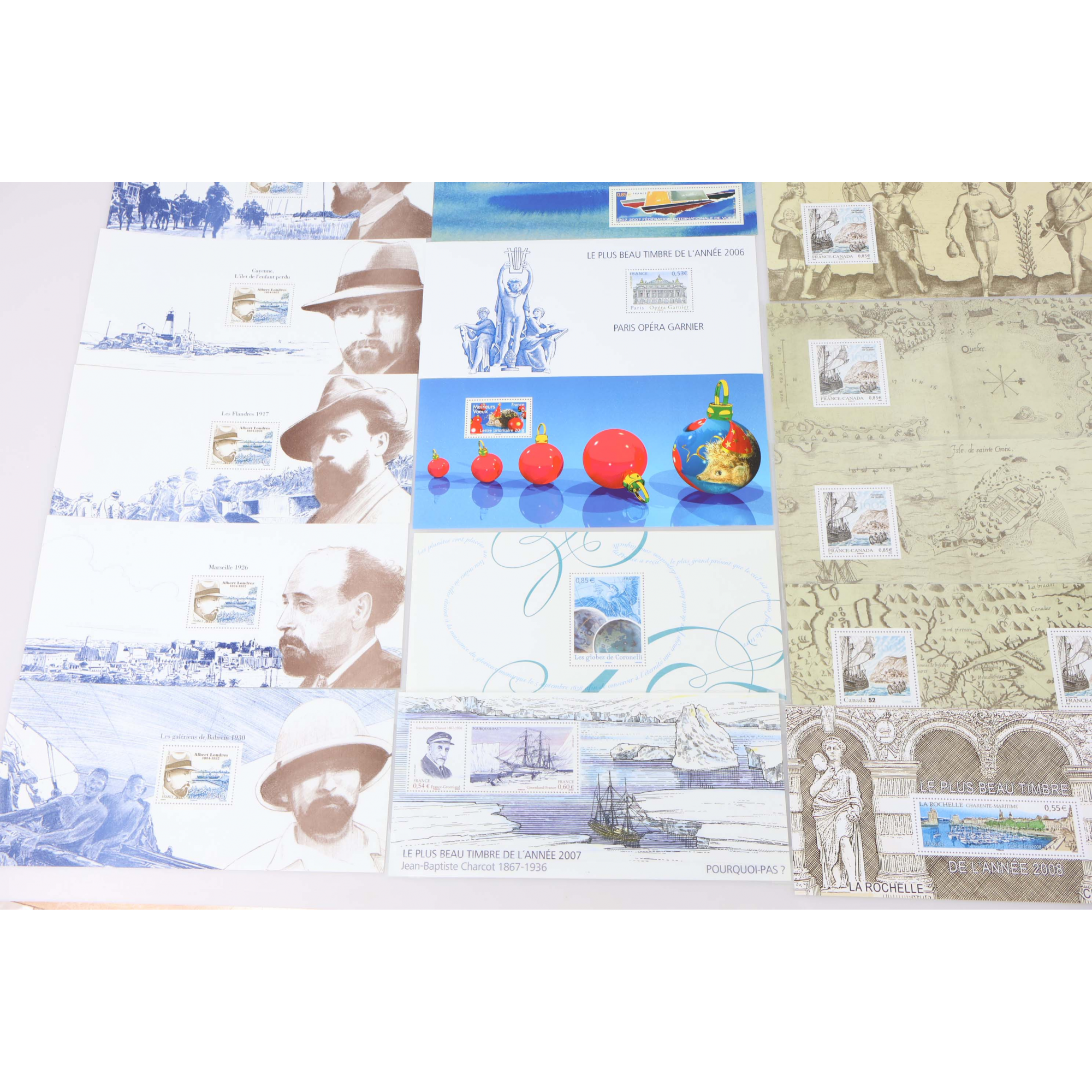 FRANCE COLLECTION BLOCS SOUVENIRS ANNÉES COMPLÈTES 2007 À 2009 TIMBRES NEUFS**