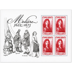 FEUILLET FRANCE N°F5642 400ÈME ANNIVERSAIRE MOLIÈRE TIMBRES NEUFS** ANNÉE 2022