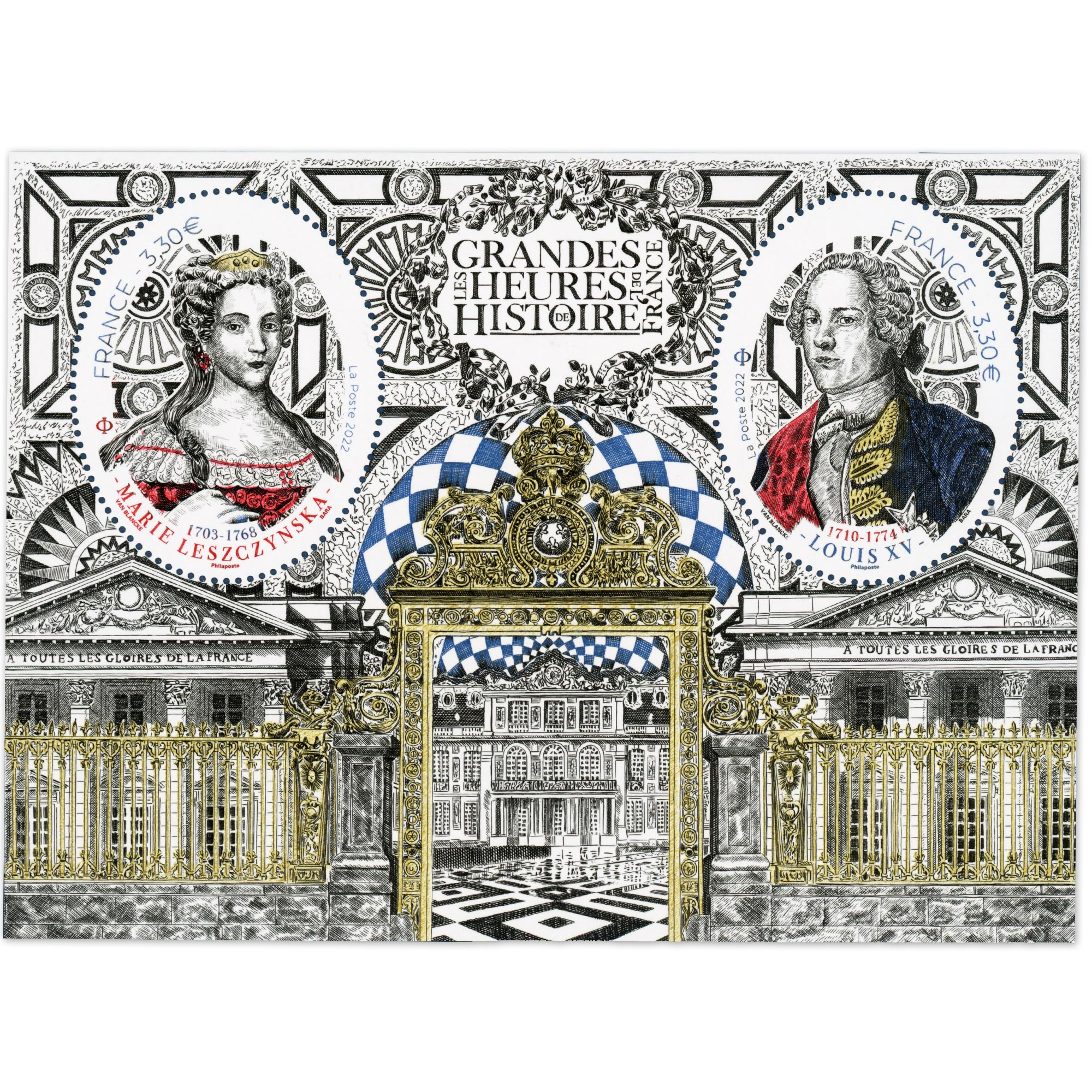 FEUILLET FRANCE N°F5640 GRANDES HEURES HISTOIRE DE FRANCE TIMBRES NEUFS** 2022