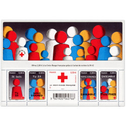 FEUILLET FRANCE N°F4819 SOLIDARITÉ CROIX-ROUGE TIMBRES NEUFS** 2013