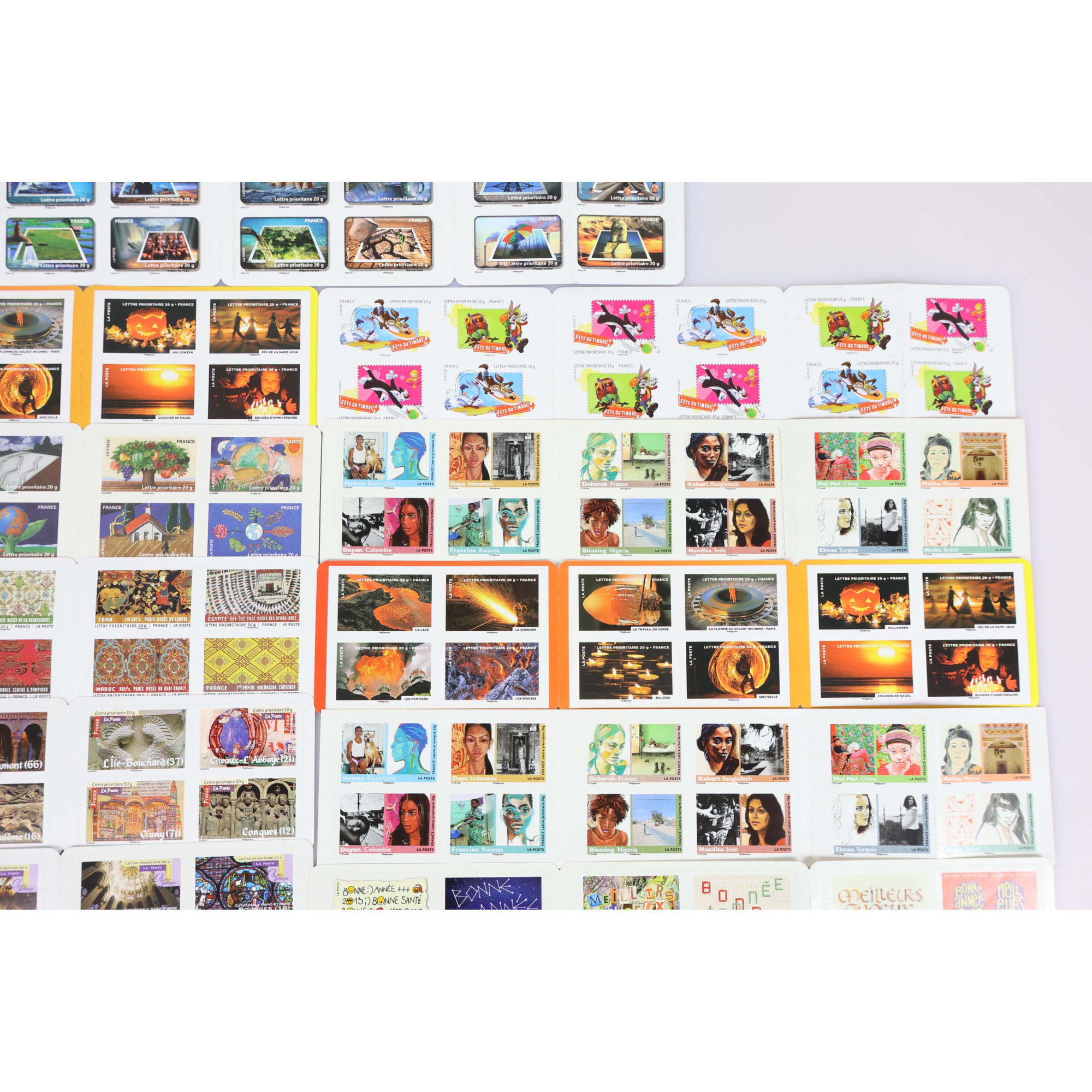 LOT DE 17 CARNETS PRIORITAIRES DE 12 TIMBRES VALIDITÉS PERMANENTES 20G FRANCE