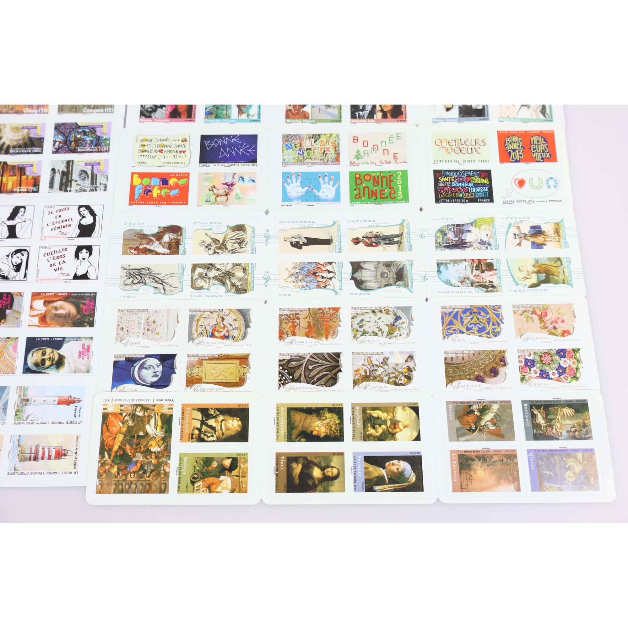 LOT DE 17 CARNETS PRIORITAIRES DE 12 TIMBRES VALIDITÉS PERMANENTES 20G FRANCE