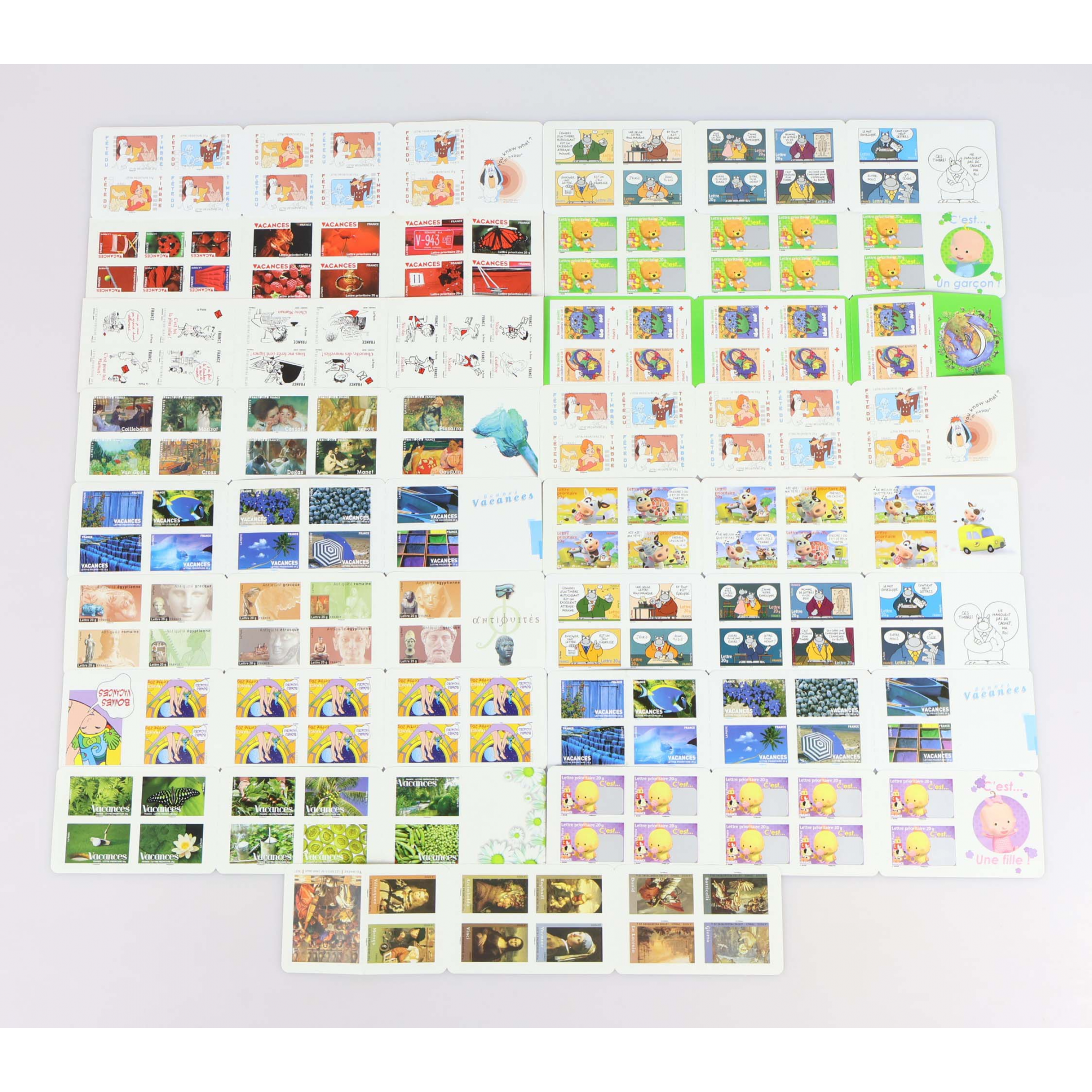LOT DE CARNETS AUTOADHÉSIFS, 188 TIMBRES POSTE LETTRES 20G POUR AFFRANCHISSEMENT