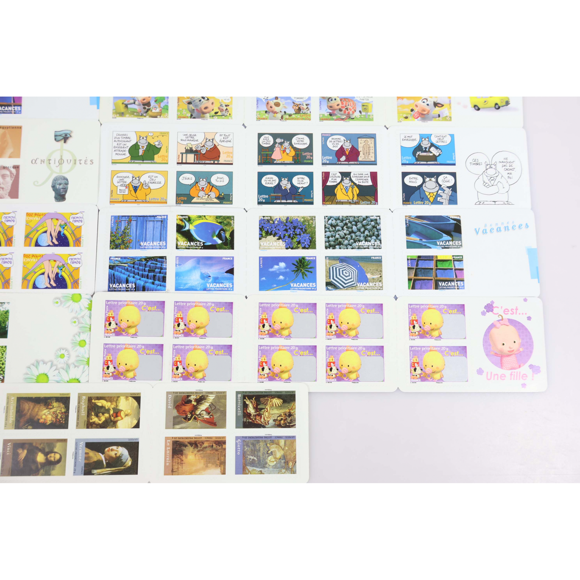 LOT DE CARNETS AUTOADHÉSIFS, 188 TIMBRES POSTE LETTRES 20G POUR AFFRANCHISSEMENT
