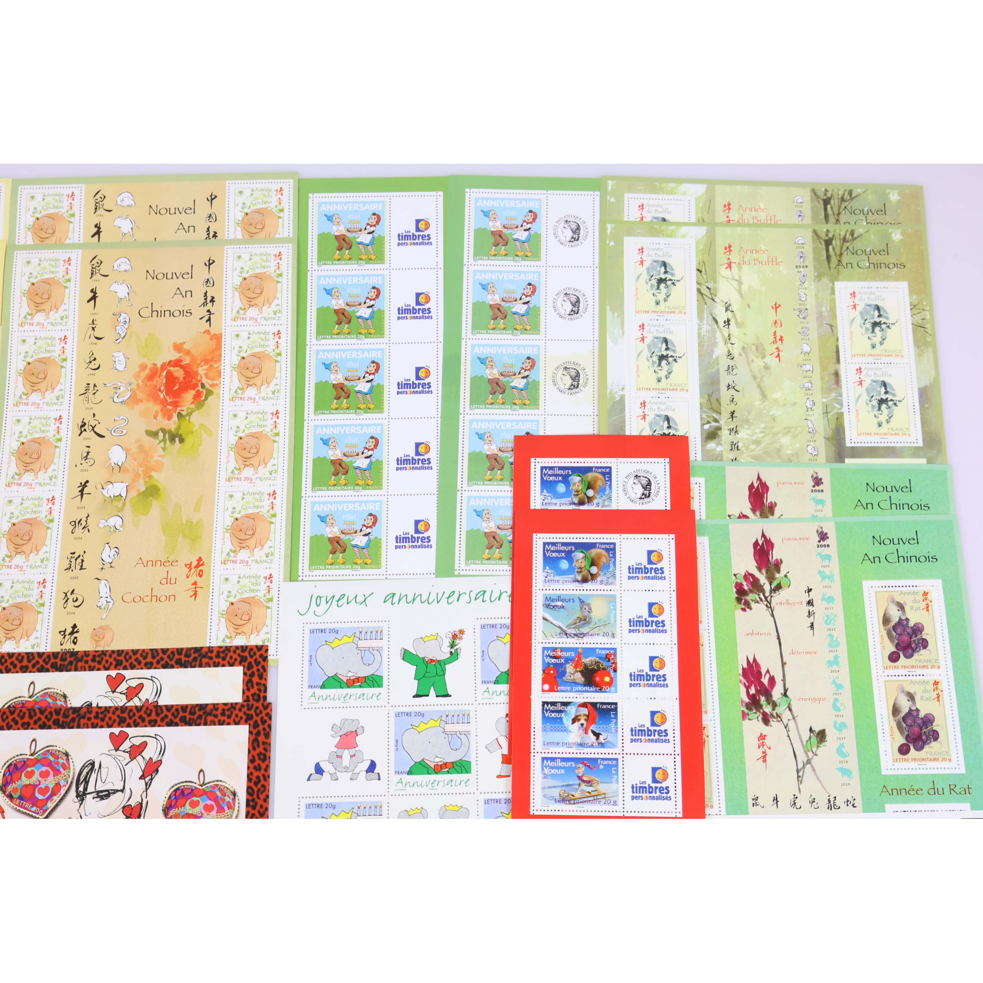 LOT 210 TIMBRES À VALIDITÉ PERMANENTE POUR AFFRANCHIR LETTRES 20G FRANCE VF 300€