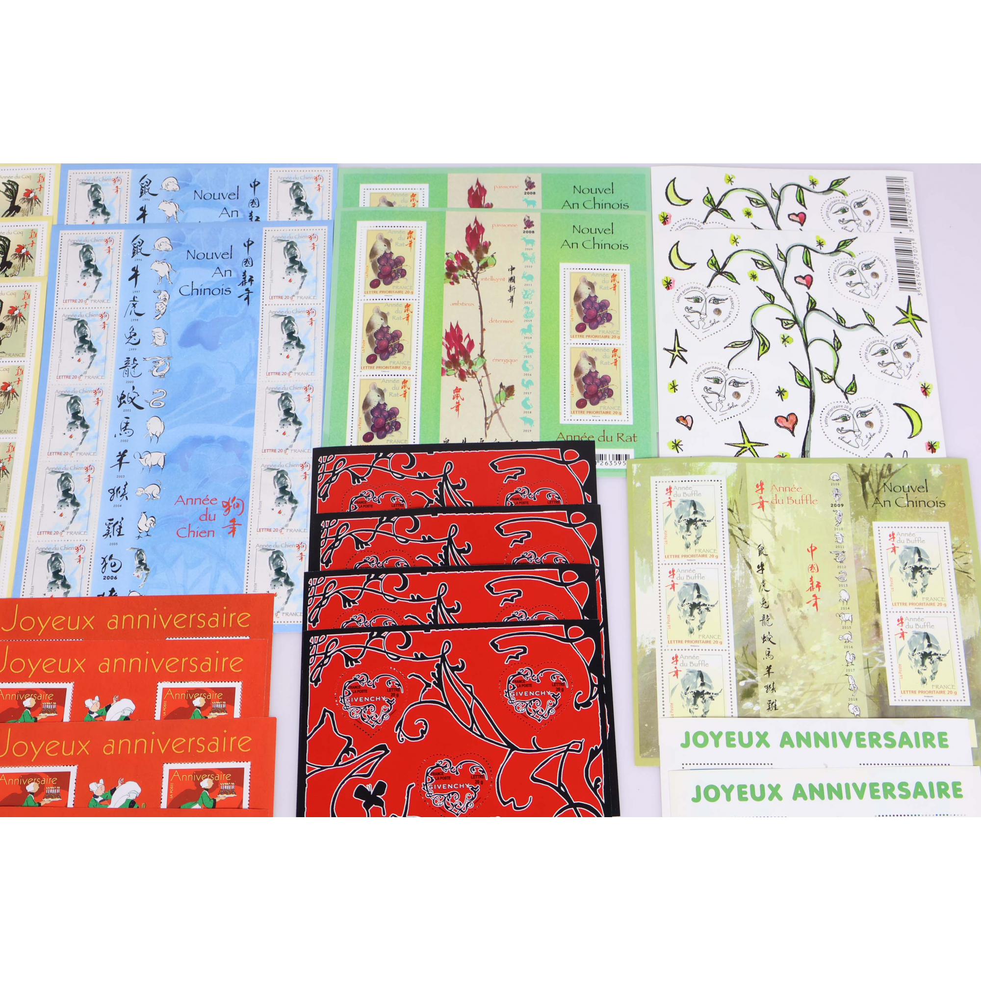 LOT 210 TIMBRES À VALIDITÉ PERMANENTE POUR AFFRANCHIR LETTRES FRANCE 20G VF 300€