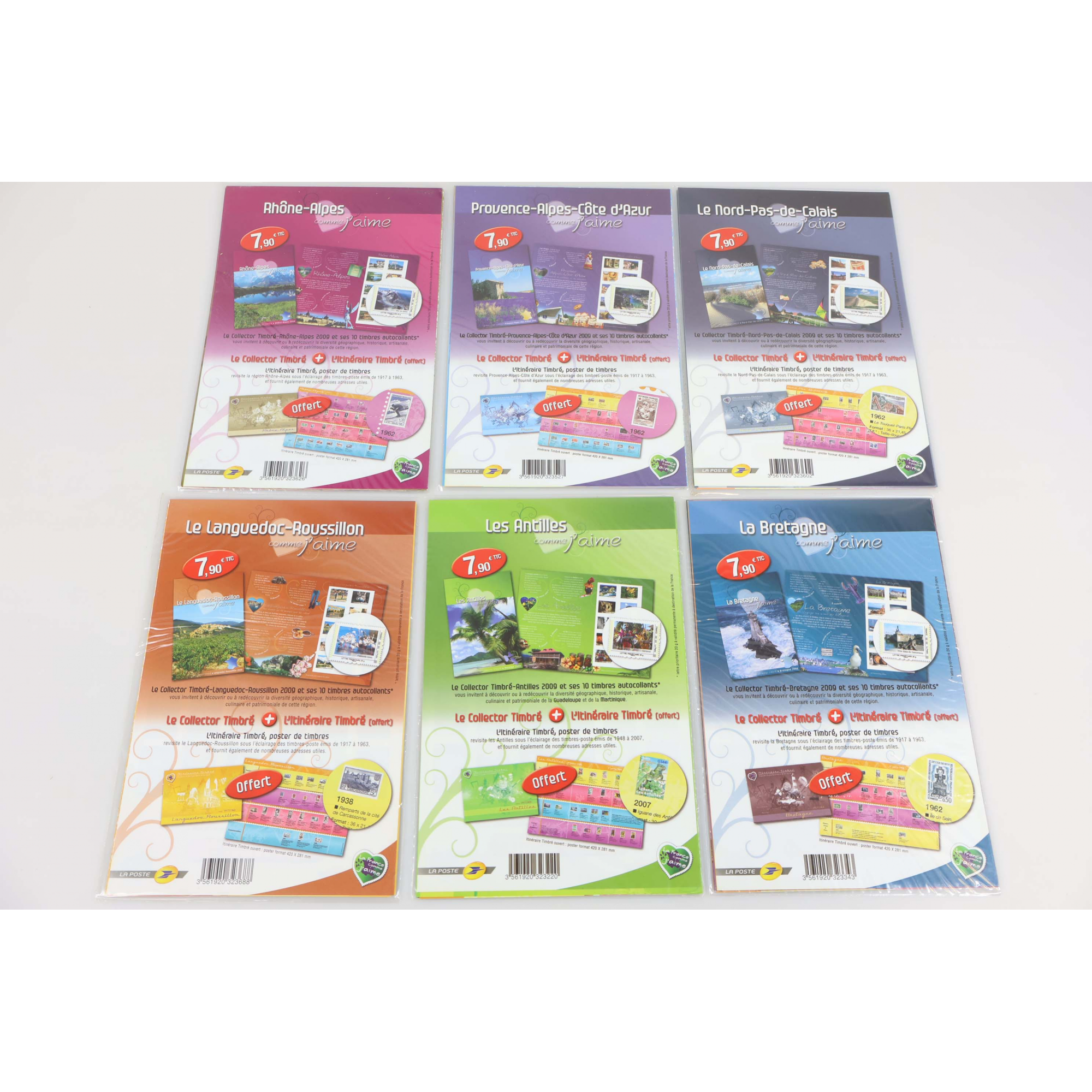 LOT 24 COLLECTORS ANNÉE 2009, 230 TIMBRES A VALIDITÉ PERMANENTE LETTRE FR 20G