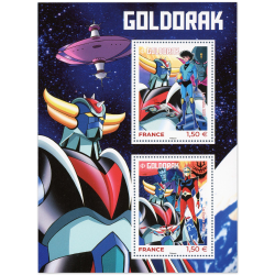 FEUILLET FRANCE N°F5526 ANNÉE 2021 DESSIN ANIMÉ GOLDORAK TIMBRES NEUFS**