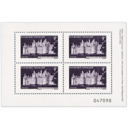 FRANCE BLOC DE 4 TIMBRES DE CHAMBORD DE 2025 TIMBRES DE FRANCE NEUFS**