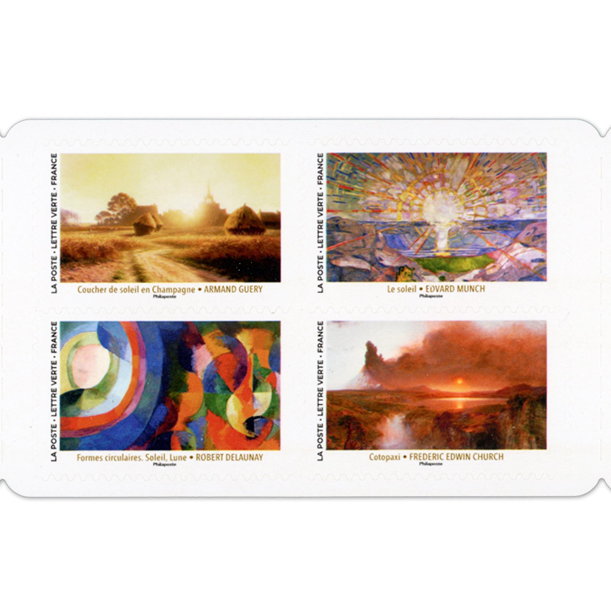 FRANCE CARNET DE TIMBRES GRAND SOLEIL 12 LETTRES 20g POUR AFFRANCHIR - 2024