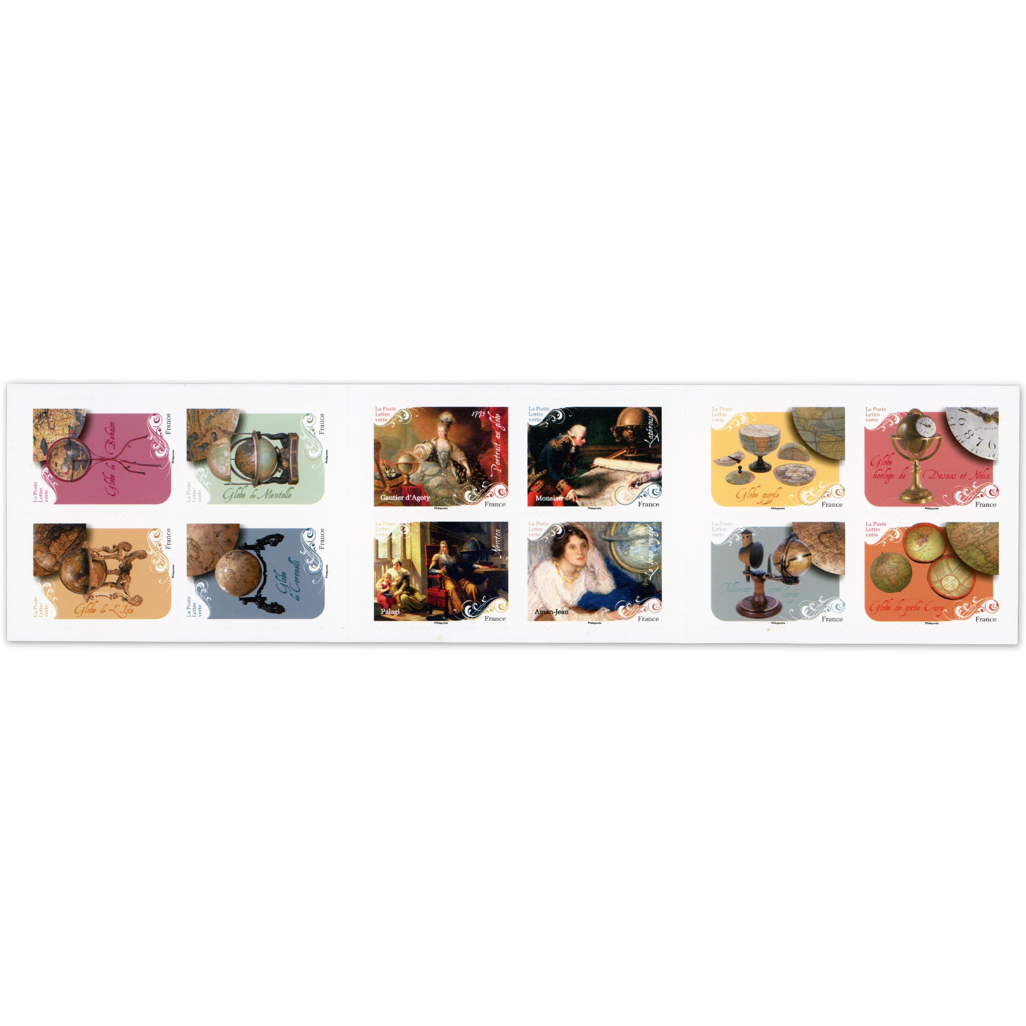 CARNET FRANCE BC2503 AUTOUR DU MONDE TIMBRES POUR AFFRANCHIR 12 LETTRES 20G 2024