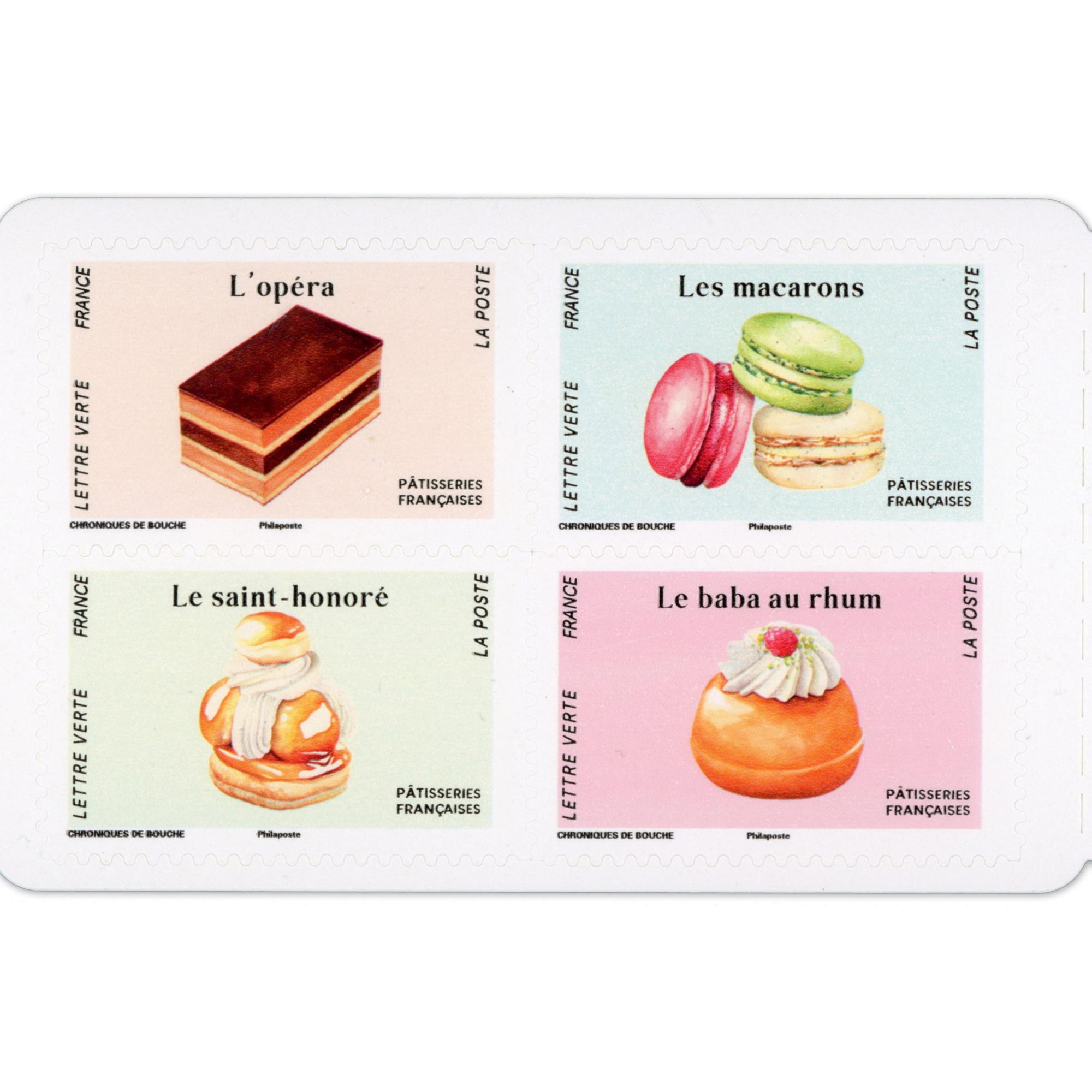 CARNET FRANCE BC2479 PATISSERIES, TIMBRES POUR AFFRANCHIR 12 LETTRES 20G - 2024