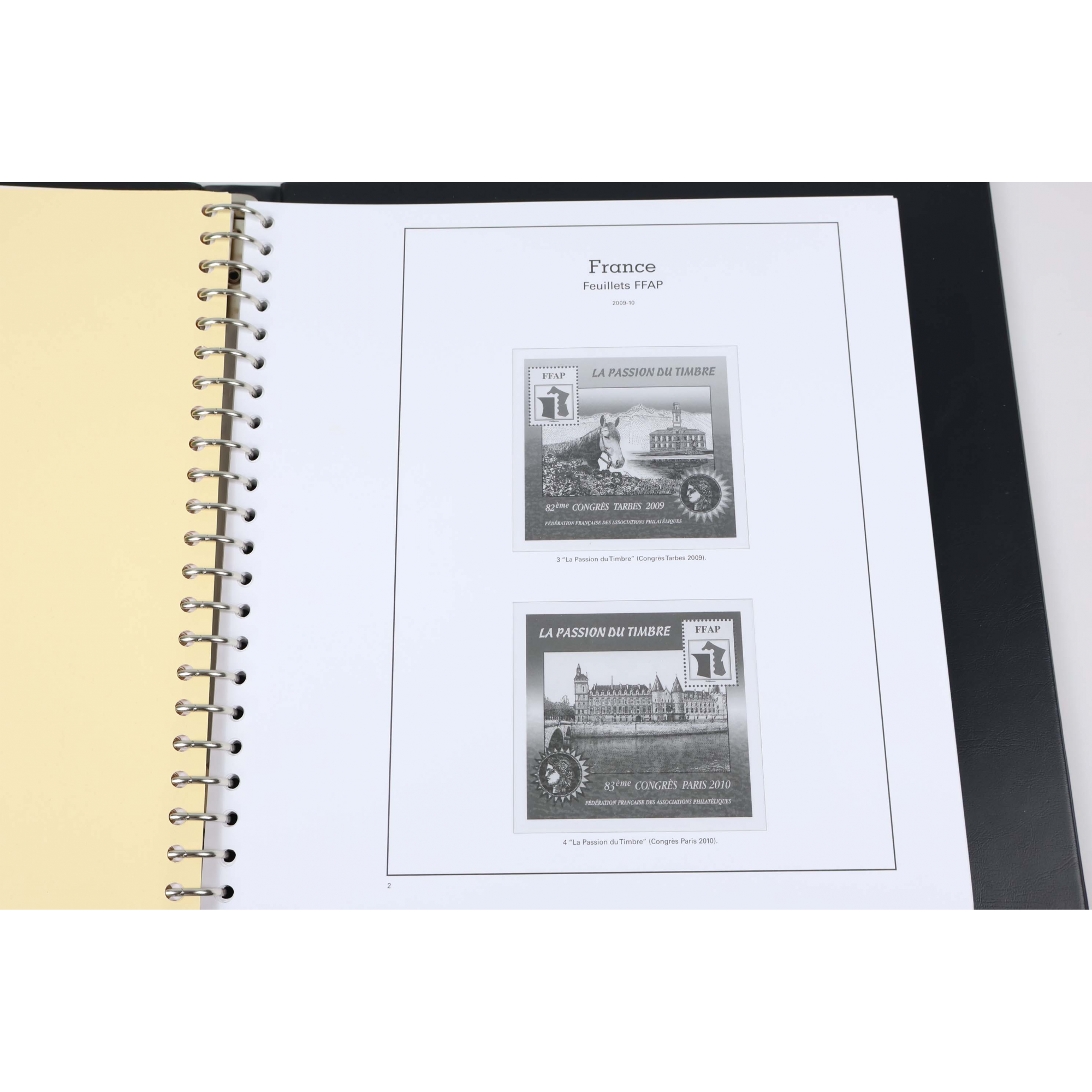 CLASSEUR HAUT DE GAMME YVERT ET TELLIER SUPRA POUR COLLECTION FRANCE 2008 À 2009