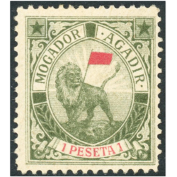 COLONIES FRANCAISES MOGADOR À AGADIR N°82 NEUF SANS GOMME SIGNÉ BRUN ANNÉE 1900