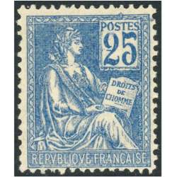 FRANCE MOUCHON N°118 TIMBRE NEUF SIGNÉ BRUN AVEC PETITE ADHÉRENCE COTE 670 EUROS