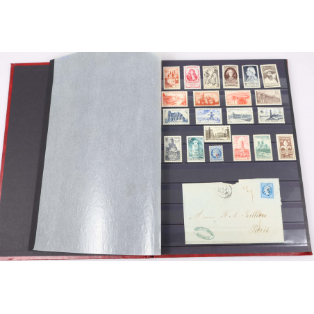 COLLECTION FRANCE TIMBRES NEUFS** EN FRANCS ET EUROS DANS UN BEL ALBUM FAC 113€