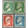 FRANCE PREOBLITÉRÉS N°65 À 68 SÉRIE COMPLÈTE PASTEUR TIMBRES NEUFS** SIGNÉS BRUN