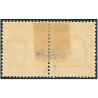 FRANCE PAIRE DE TIMBRES DE GUERRE N°12 NEUF* TYPE PAIX SIGNÉS BRUN ANNÉE 1940