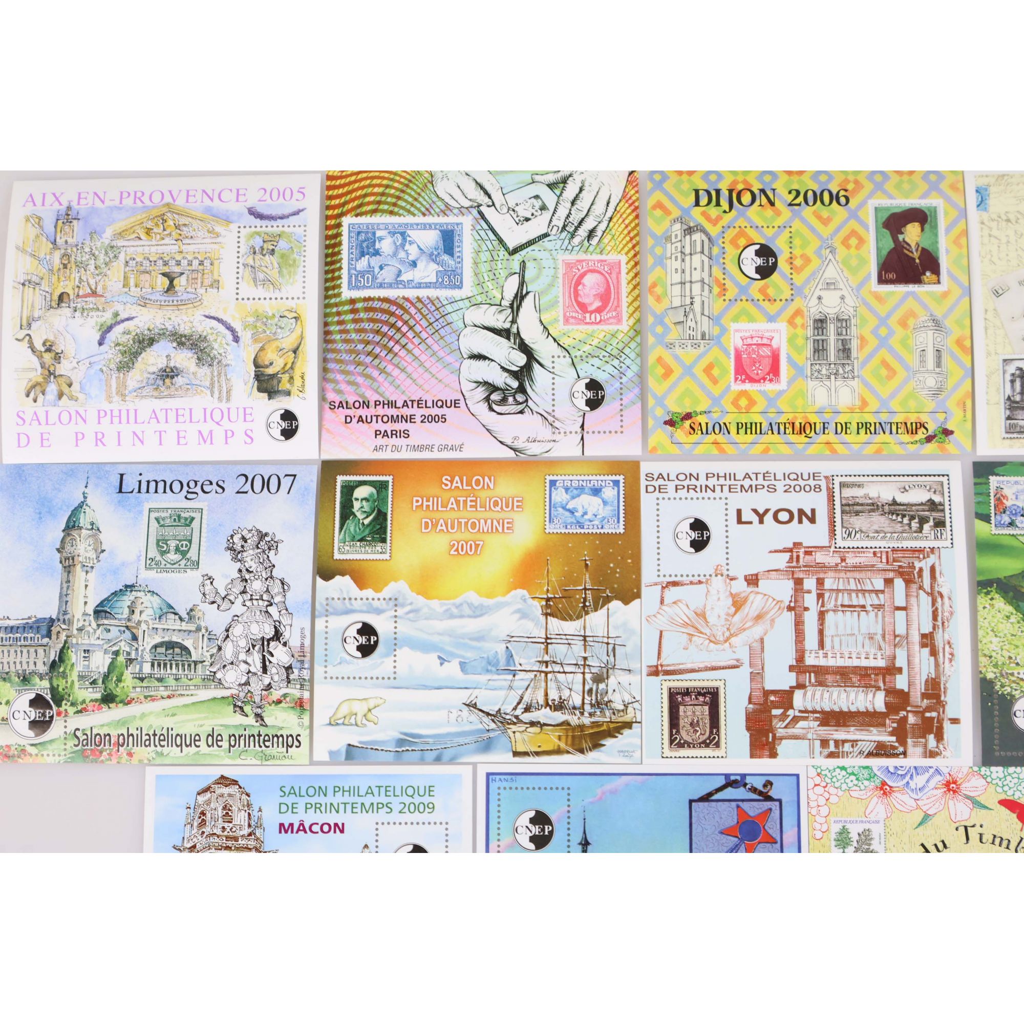 LOT DE BLOCS CNEP FRANCE N°43 A 59 SANS LE N°54, TIMBRES NEUFS** COTE 230€