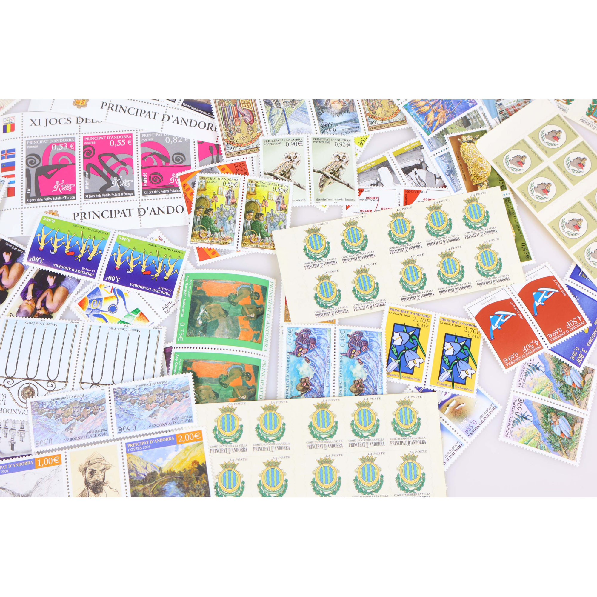 COLLECTION ANDORRE FRANCAIS JUSQU'A 2007 EN 2 EXEMPLAIRES TIMBRES NEUFS** VF 475€