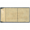 FRANCE PAIRE DE TIMBRES DE GUERRE N°36 NEUF* TYPE MERCURE SIGNÉS BRUN ANNÉE 1940