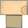 FRANCE PAIRE DE TIMBRES DE GUERRE N°74 ET 75 OBLITÉRÉS SIGNÉS BRUN ANNÉE 1945