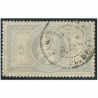 TIMBRE FRANCE CLASSIQUE N°33 TYPE NAPOLÉON OBLITÉRÉ SIGNÉ BRUN AVEC FORT PLI