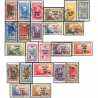 MADAGASCAR N°242 À 264 TIMBRES OBLITÉRÉS FRANCE LIBRE N°243 SIGNÉ BRUN
