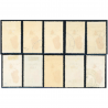 MADAGASCAR POSTE AÉRIENNE N°45 À 54 TIMBRES OBLITÉRÉS, N°46 SIGNÉ BRUN COTE 255€ MADAGASCAR POSTE AÉRIENNE N°45 À 54 TIMBRES OBLITÉRÉS, N°46 SIGNÉ BRUN COTE 255€