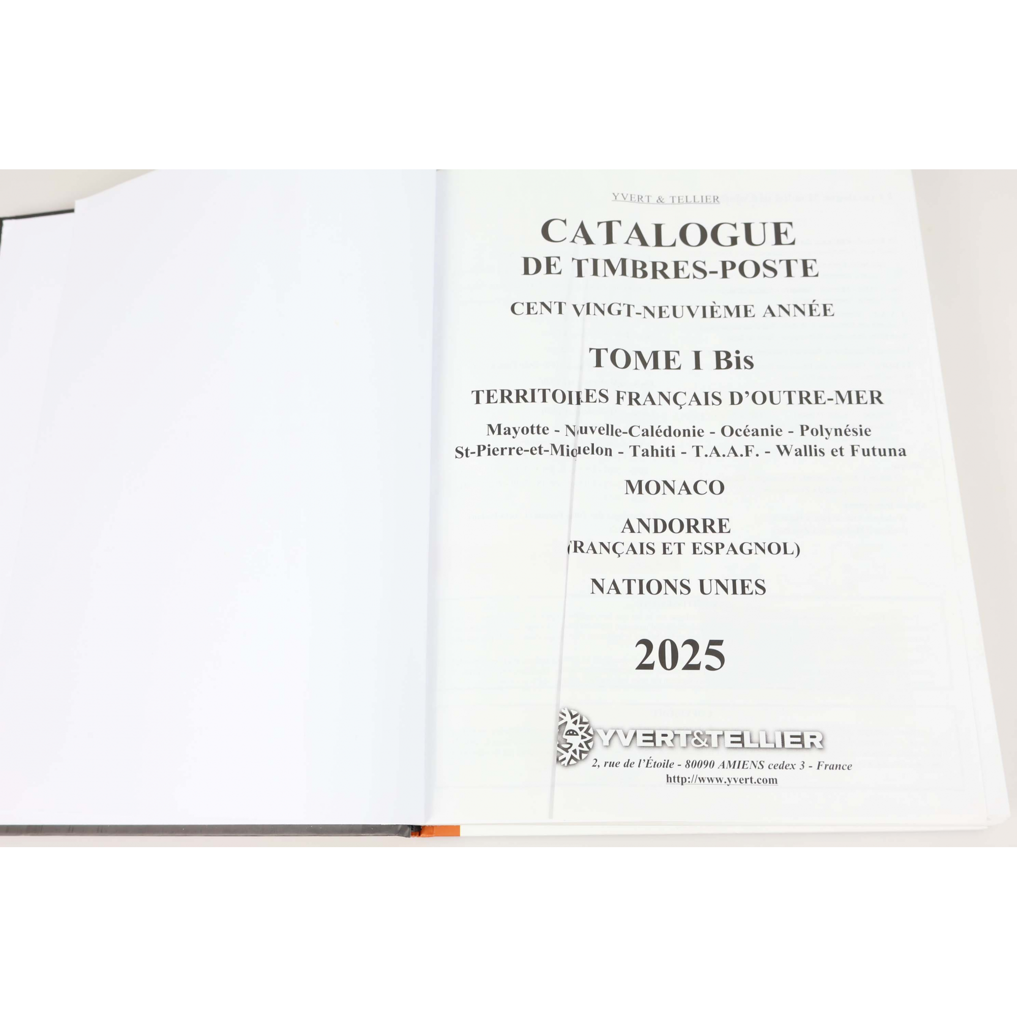 CATALOGUE DE COTATION Y&T 2025 TIMBRES DE MONACO ET DES TOM ANGLES ABÎMÉS CATALOGUE DE COTATION Y&T 2025 TIMBRES DE MONACO ET DES TOM ANGLES ABÎMÉS