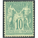 FRANCE CLASSIQUE TYPE SAGE N°65 NEUF PETITE DÉCHIRURE ANNÉE 1876 COTE 1200€
