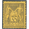 FRANCE CLASSIQUE TYPE SAGE N°93 NEUF SANS GOMME TYPE 2 ANNÉE 1878 COTE 250€