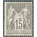 FRANCE CLASSIQUE TYPE SAGE N°77 NEUF SANS GOMME ANNÉE 1876 COTE 350€