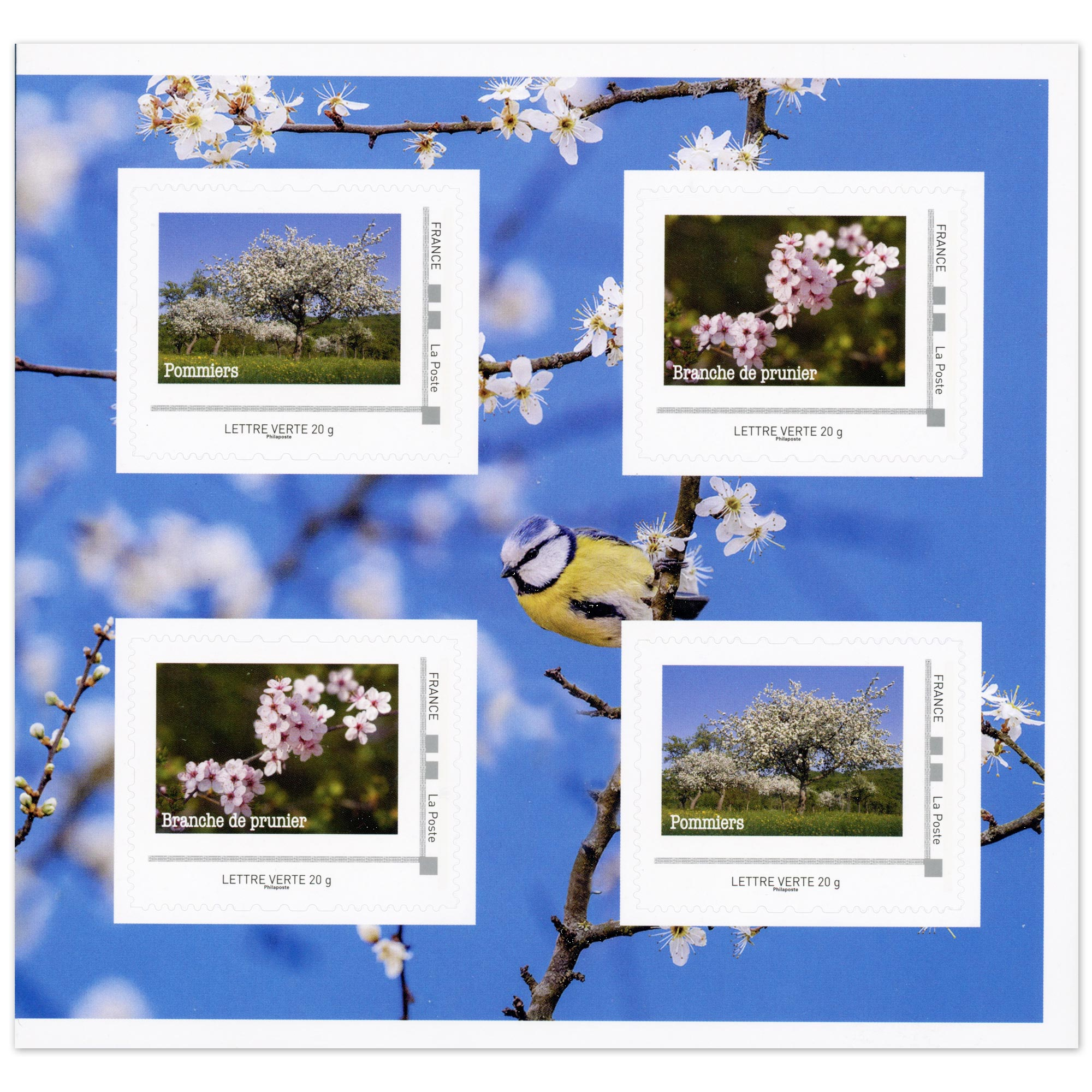 FEUILLET COLLECTOR N°COL504 "LES ARBRES PRINTEMPS" TIMBRES FRANCE ANNÉE 2023