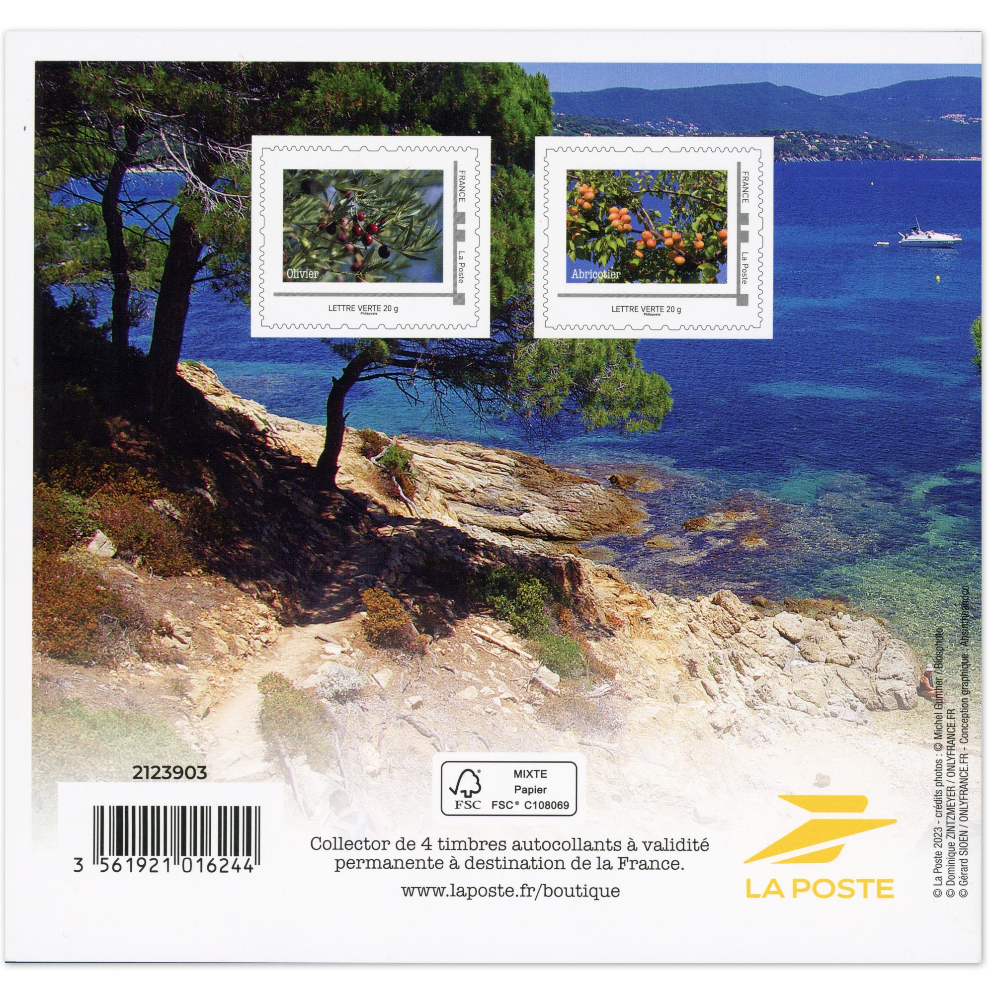 FEUILLET COLLECTOR N°COL518 "LES ARBRES D'ÉTÉ" TIMBRES FRANCE ANNÉE 2023