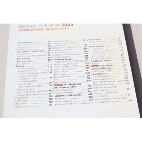 YVERT ET TELLIER CATALOGUE COTATION 2025 TIMBRES DE FRANCE CLASSIQUES À MODERNES