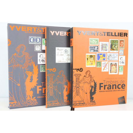 CATALOGUE COTATION YT 2025 TIMBRES FRANCE CLASSIQUES À MODERNES, BOITIER ABIMÉ